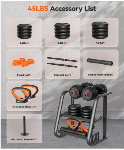 feieerdun adjustable dumbbells 2