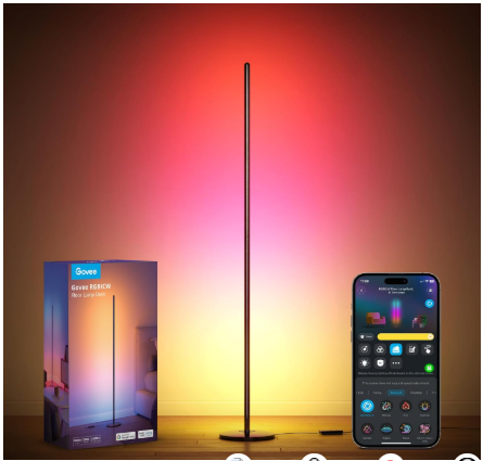 “Govee RGBIC Floor Lamp Basic smart LED corner lamp with Alexa control”
