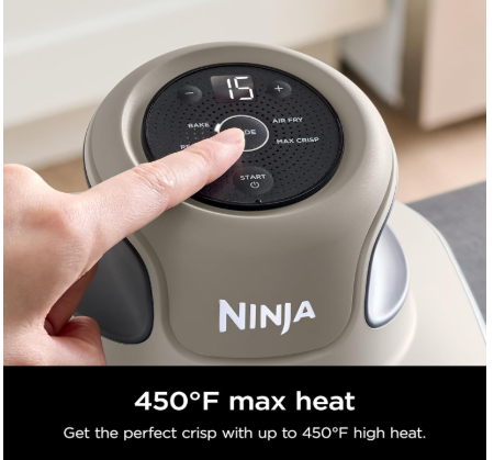 ninja crispi air fryer, microwave, freezer & dishwasher safe, non toxic glass portable cooking system, 4 qt & 6 cup glass containers with storage lids, easy meals, air fry, bake, stone, fn101s