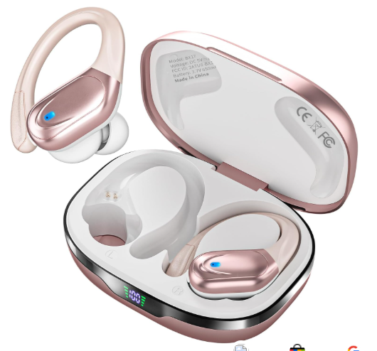 noise cancelling, waterproof rose gold