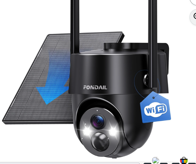 solar security camera wireless outdoor 2k 360°1