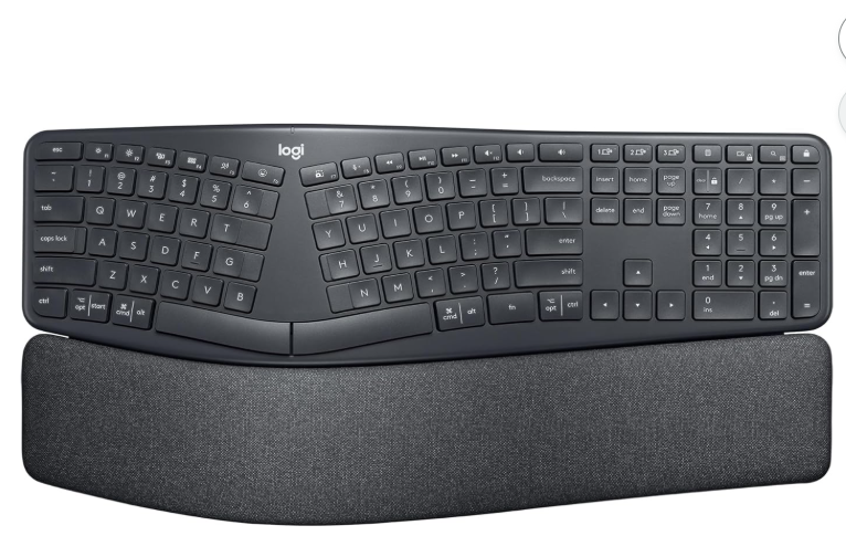 logtech ergo k860 wirless ergonomic keyword split