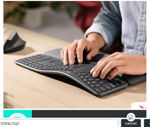 logtech ergo k860 wirless ergonomic keyword split1