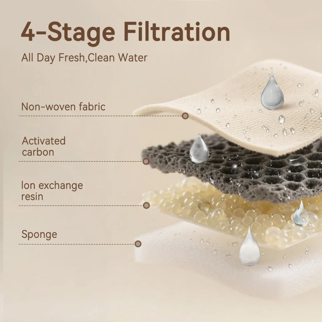 cate water fountain, app control wireless 3