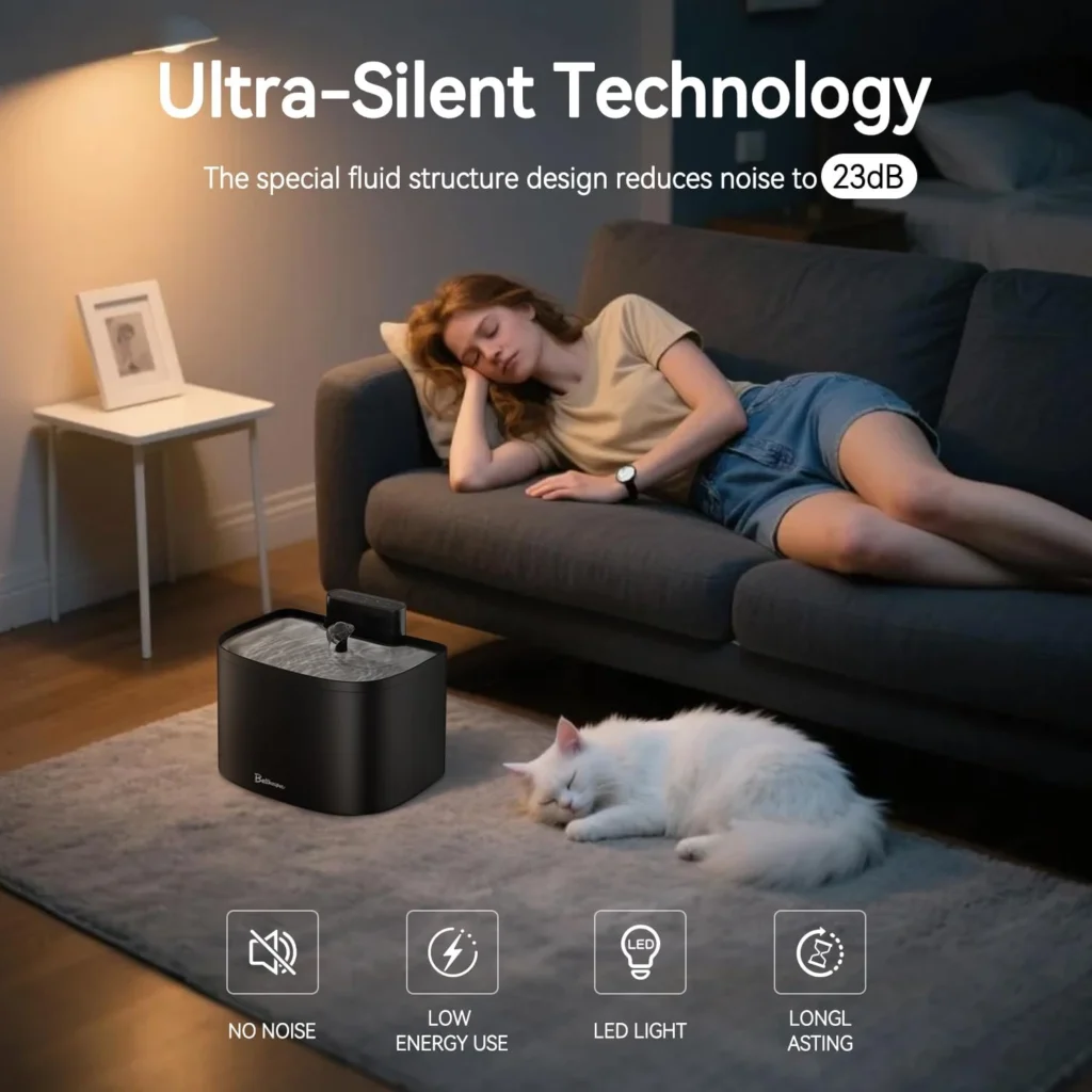 cate water fountain, app control wireless 5