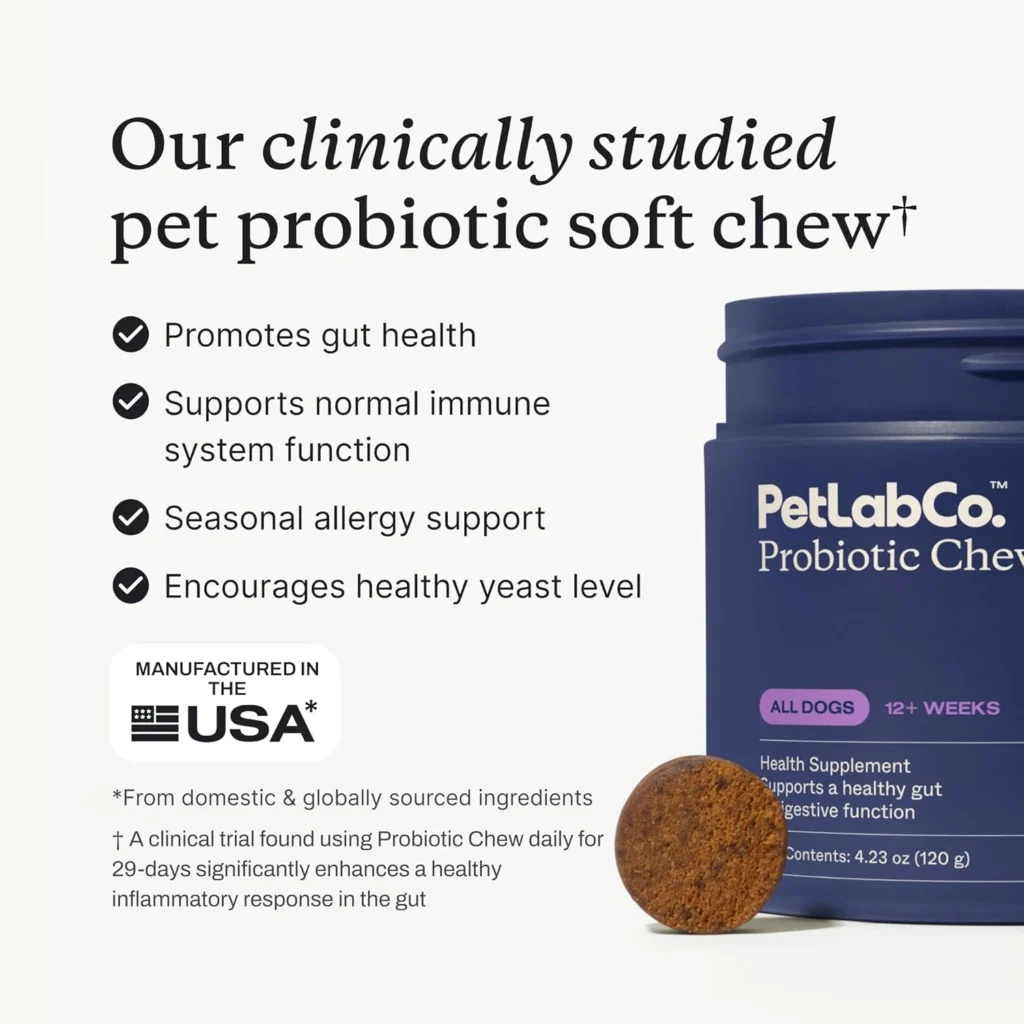 petlab co, probiotics for dogs support gut health 1