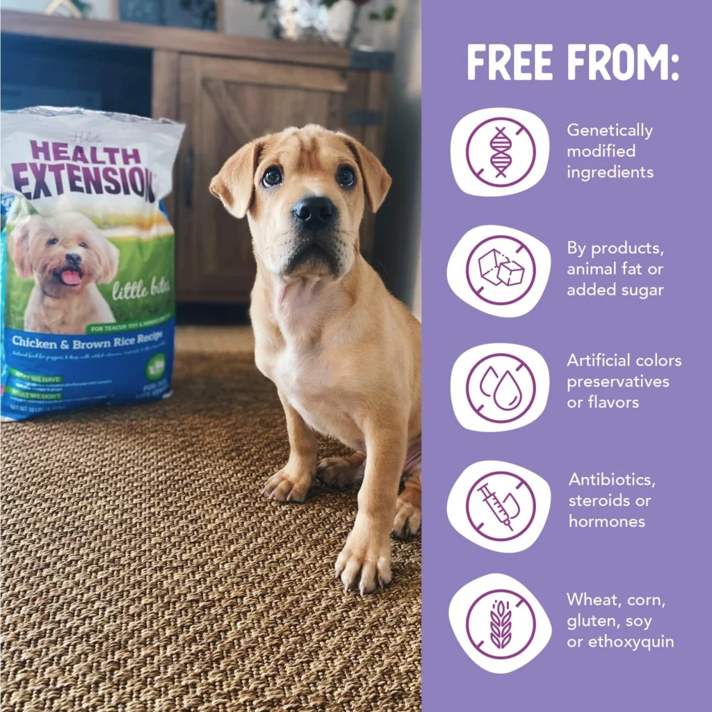 health extension little bites chicken and brown rice dry dog food 3